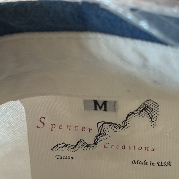 Spencer Creations Tucson AZ Vintage 90s Contrast Medium Denim Button Up - Picture 7 of 15